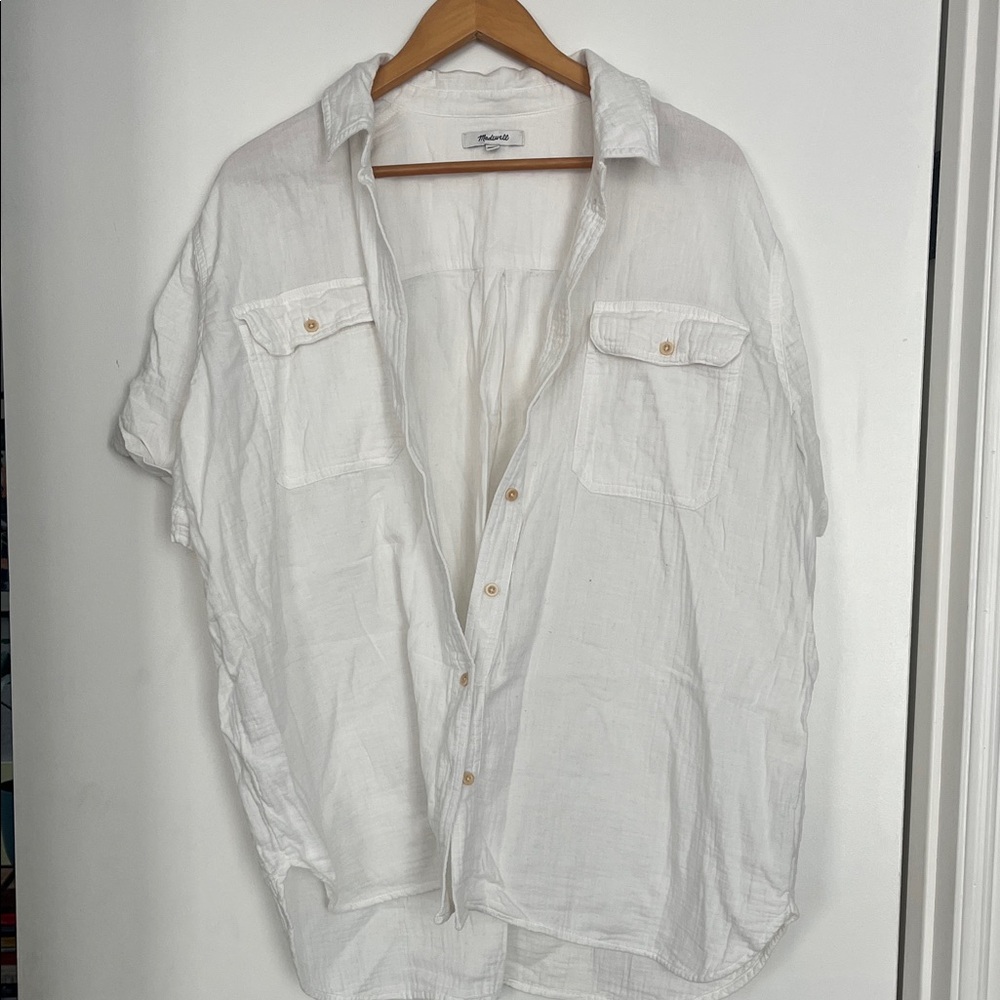 Madewell Ivory Button Down Shirt